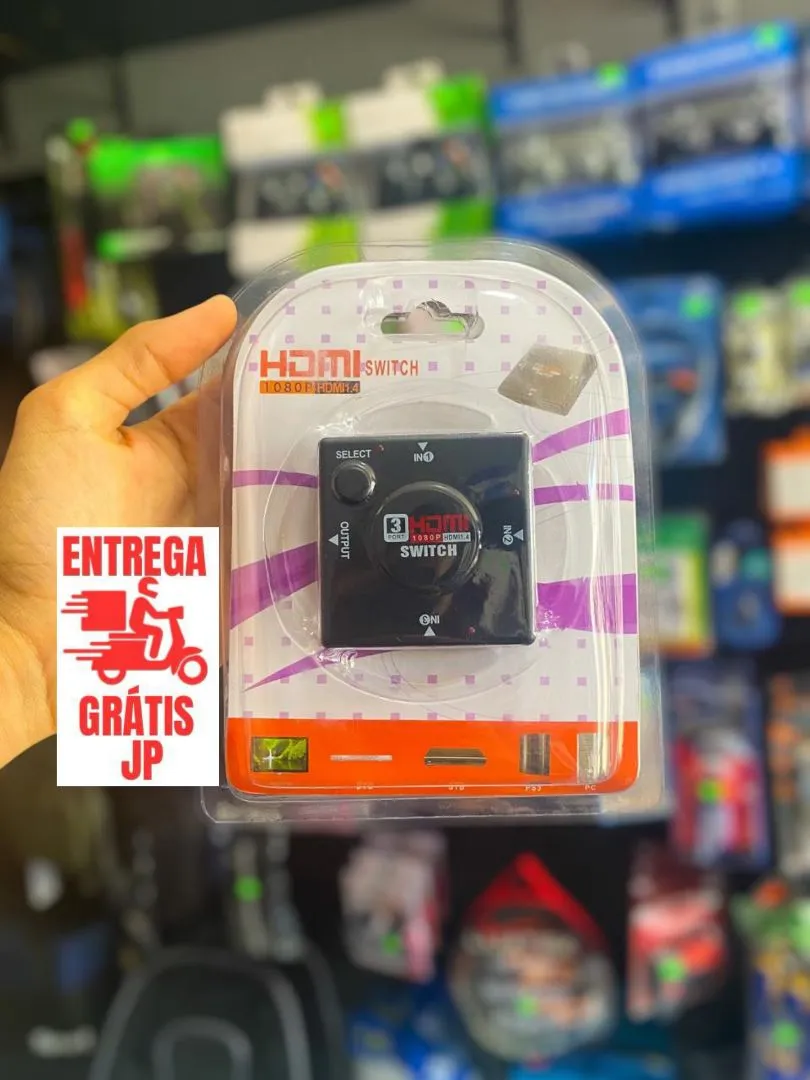 Chaveador HDMI Com 3 Saídas