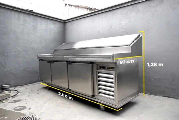 Balcão refrigerado Ppienk com cabeçote refrigerado