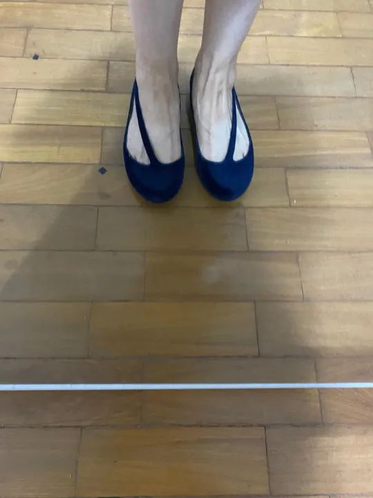 Sapatilha Melissa Azul Marinho - Flocada - Tam. 35 - Com Caixa - Foto 4