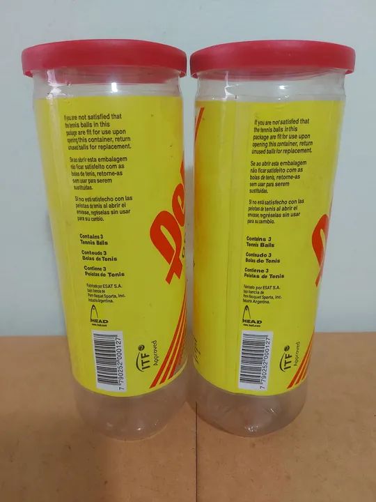 LOTE 2 LATAS PORTA BOLAS DE TÊNIS - Foto 2