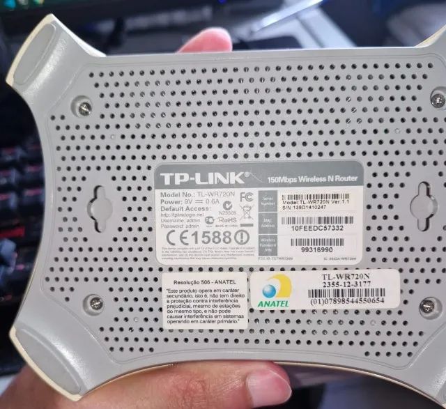 Roteador e Repetidor Wireless N De 150mbps Tl-wr720n Tp-link - Foto 2