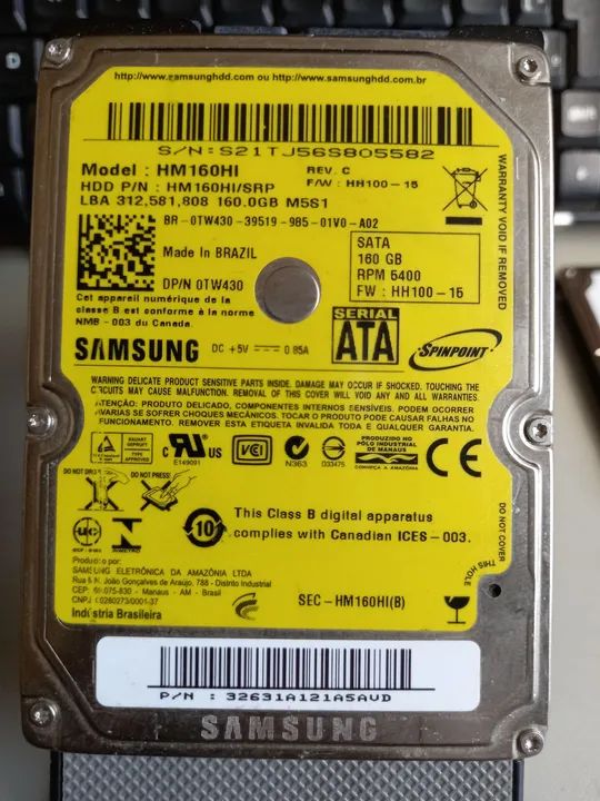 HD Samsung 160GB SATA