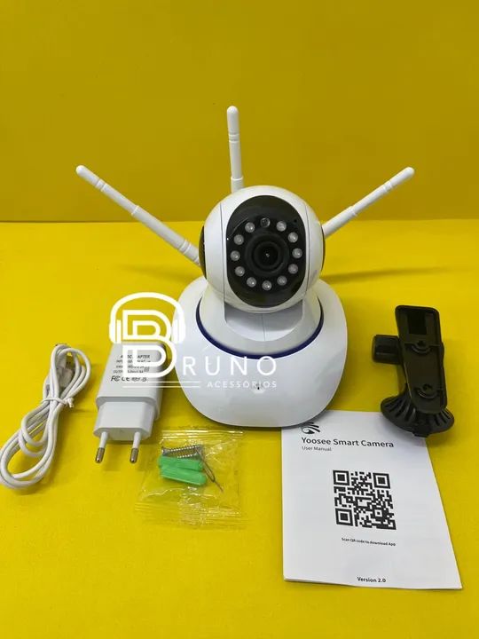 Câmera de segurança 3 Antenas Wi-Fi Yoosee 