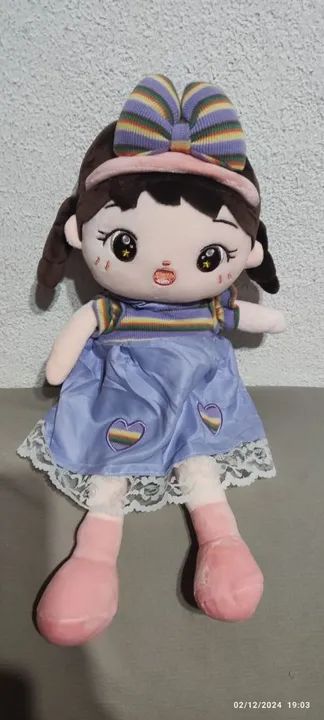 Boneca de Pelúcia com Chapéu Br Machine combo