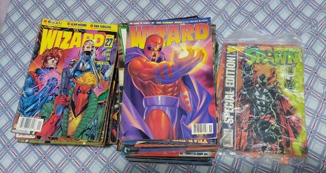 23 revistas Wizzard Americana anos 90