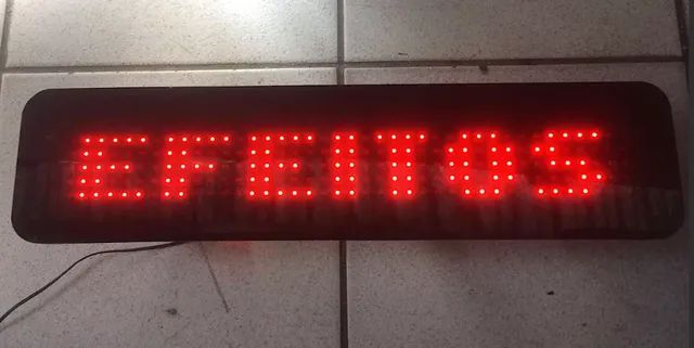 Painel Led Eletronico De Mensagens Gptronics Slim Tab - Foto 3