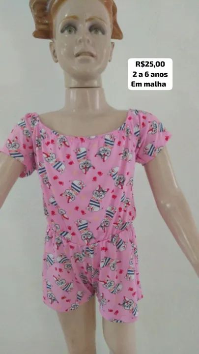 Macaquito infantil em malha conforto e qualidade - Foto 5