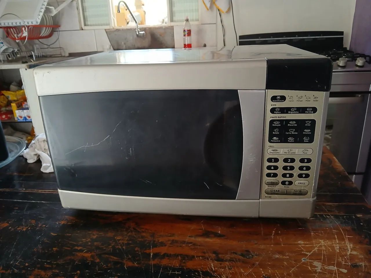 Microondas Electrolux 28 litros inox com grill