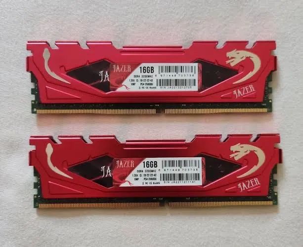 Memória RAM JAZER 16GB DDR4 3200Mhz