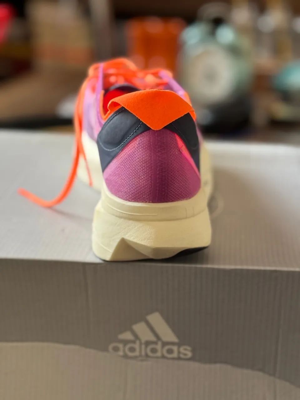 Tênis Adidas Adizero Adios Pro 3 - Novo na caixa - Rosa e Laranja - Tamanho 45 - Foto 4