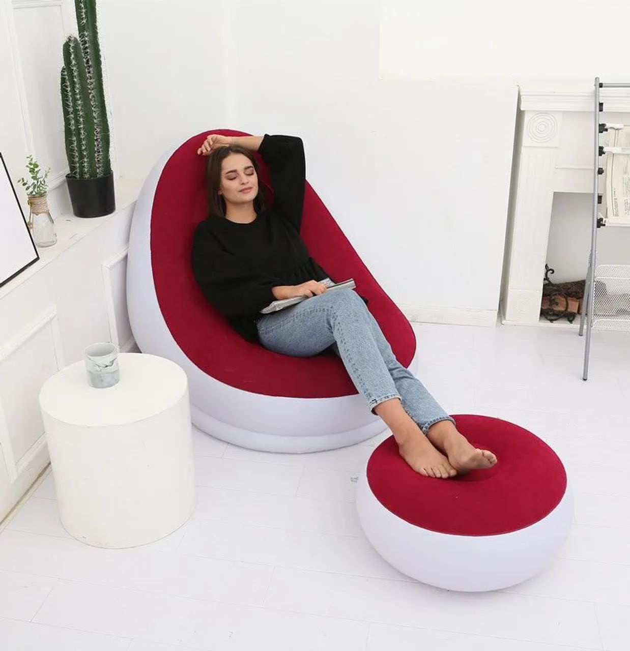 Poltrona sofa inflável  - Conforto e Praticidade - Foto 2
