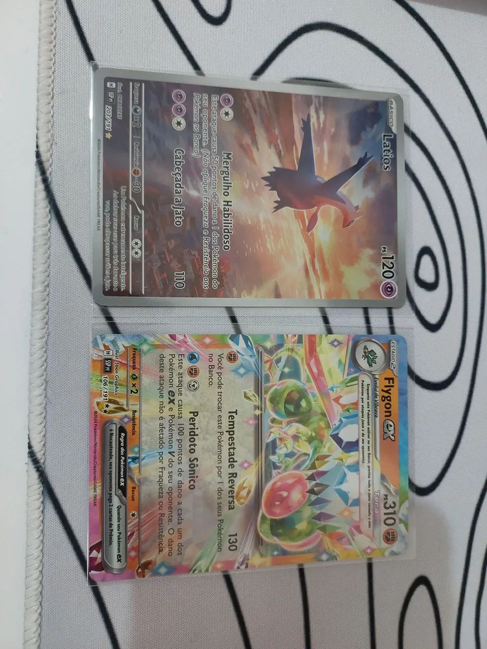 Latios e Flygon EX + Deck desafio estratégico - Fagulhas Impetuosas