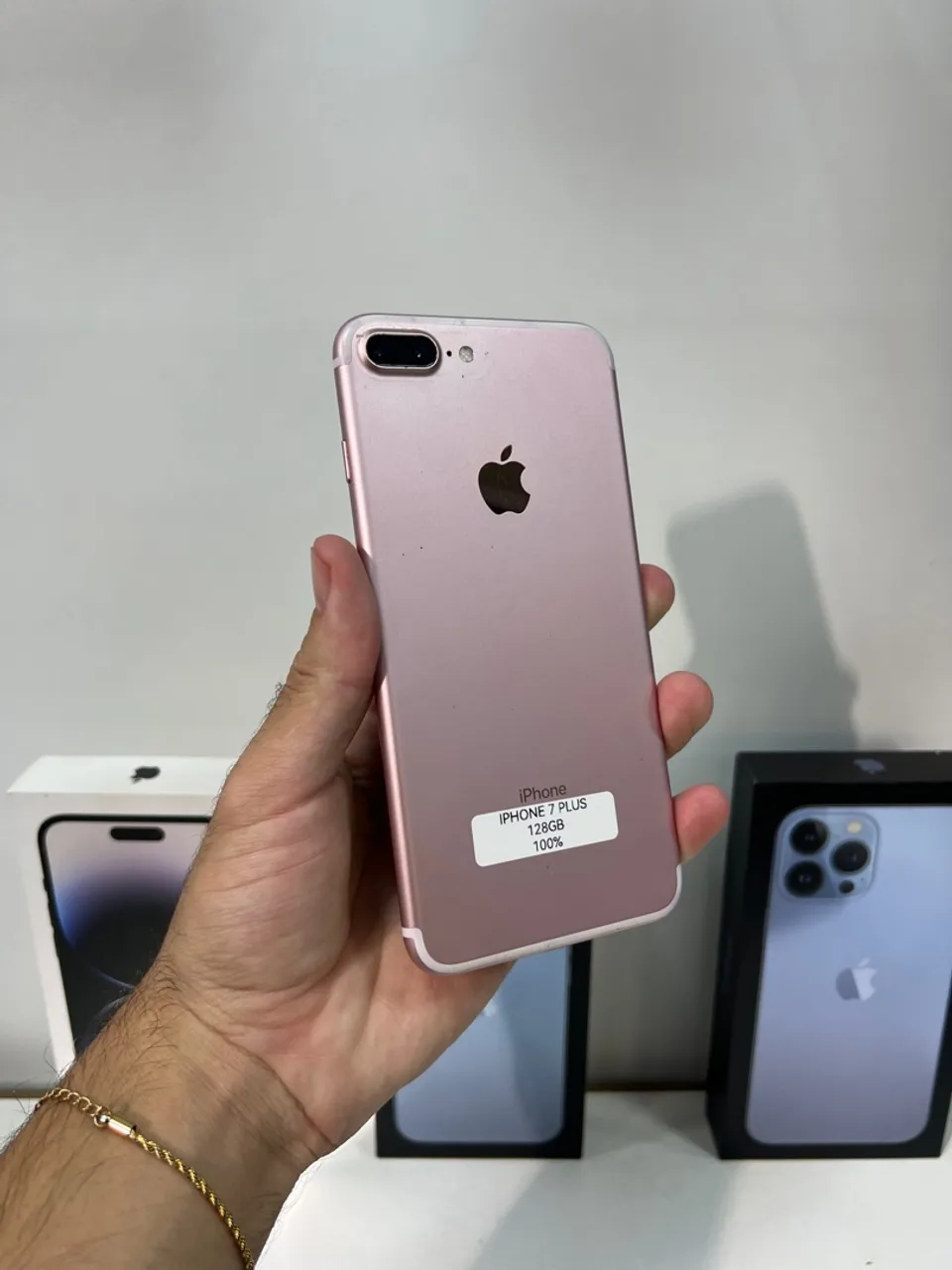 IPHONE 7 PLUS 128GB ROSA SEMI NOVO PROMOÇÃO