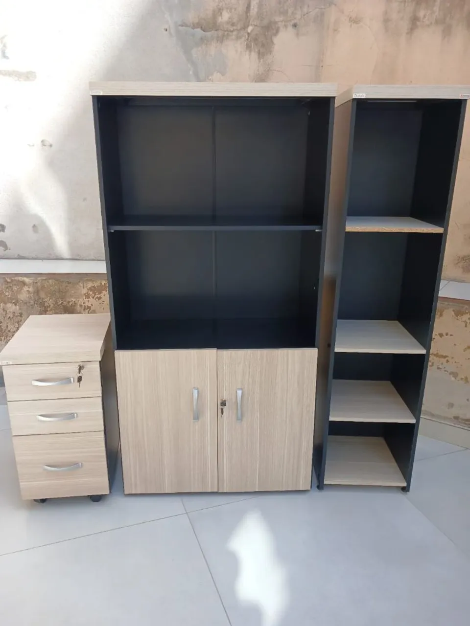 Conjunto de Móveis para escritório Amadeirado