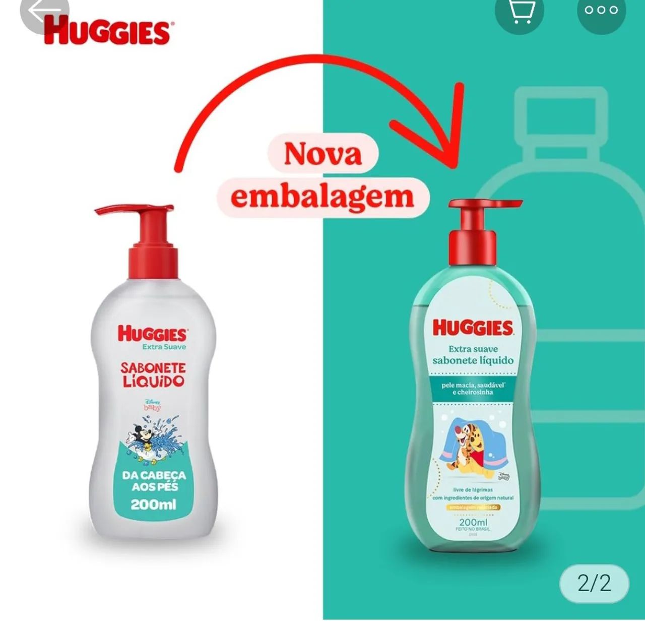 Sabonete líquido Huggies, 200ml - Foto 2
