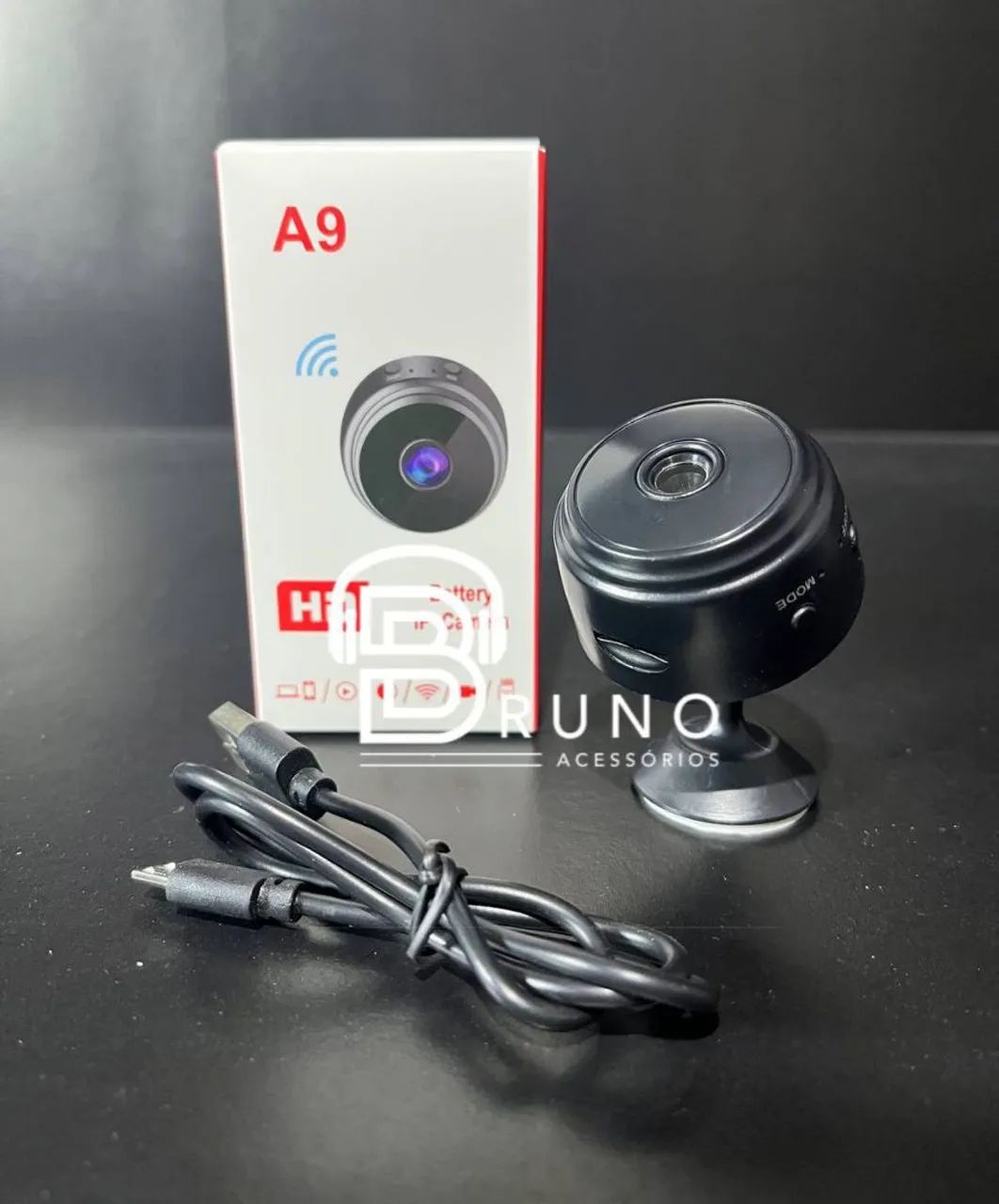 Câmera Espiã A9 - Mini Câmera HD 1080P