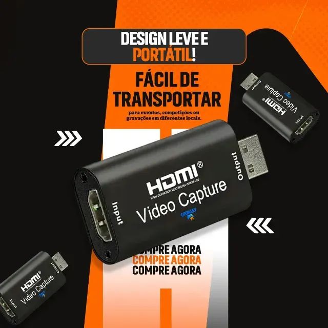Placa De Captura Hdmi Gamer Plug In Play 4k Usb 1080p Full Hd Live Streaming - Foto 4