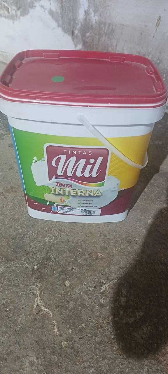 Galão de tinta parede Branco gelo