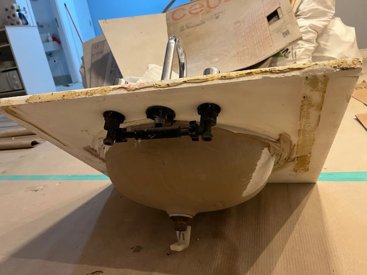 Pia com Cuba e torneira para Banheiro - Foto 2