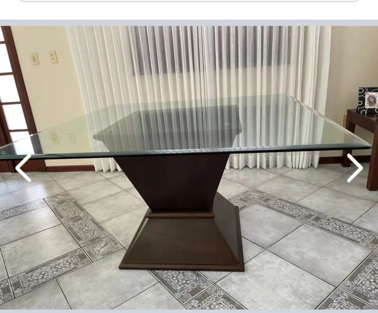 Mesa de Jantar em Madeira maciça com 8 cadeiras Estampa Floral - Foto 4
