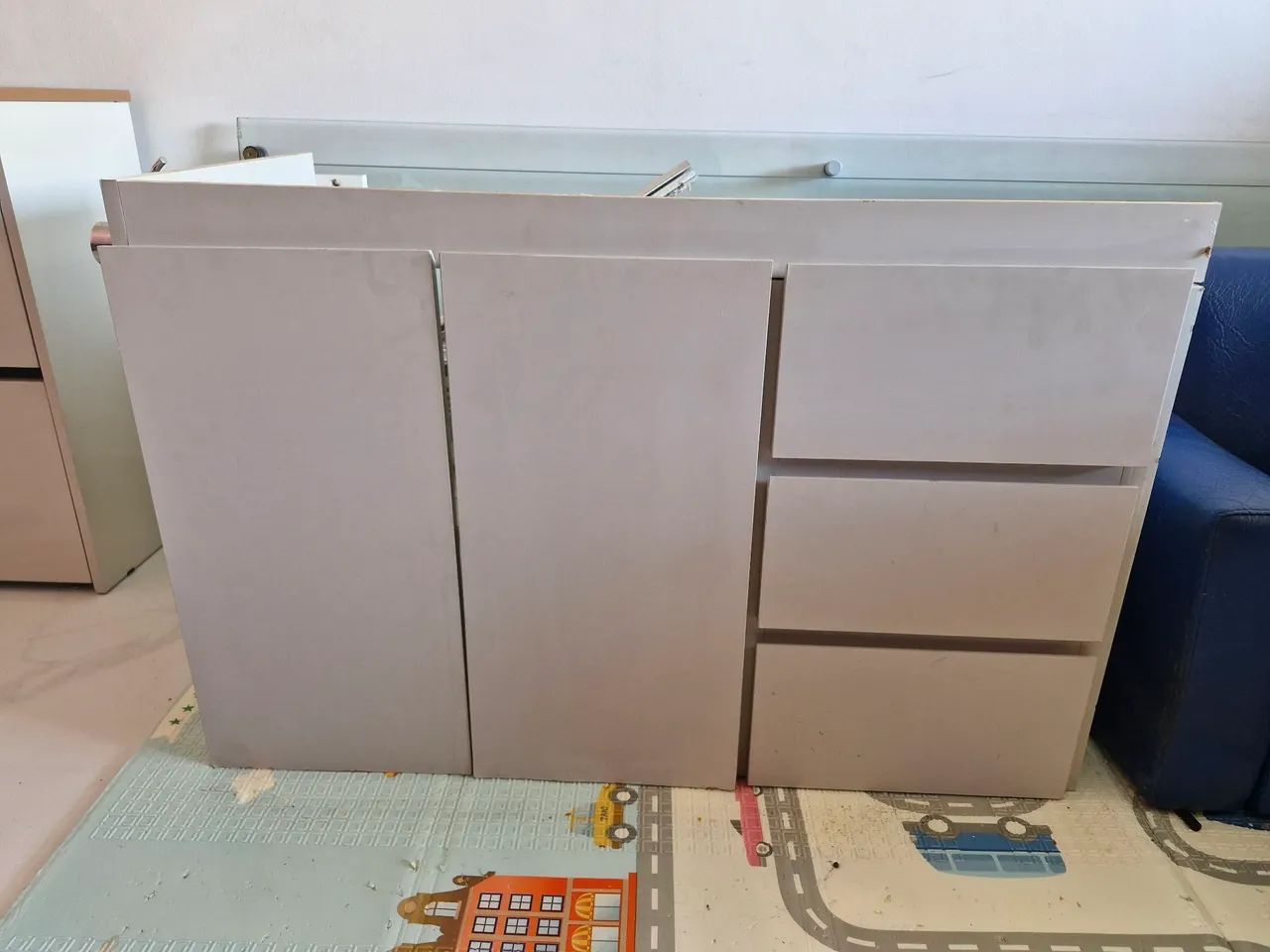 Armário banheiro 3 gavetas e 2 portas com prateleiras - Foto 2