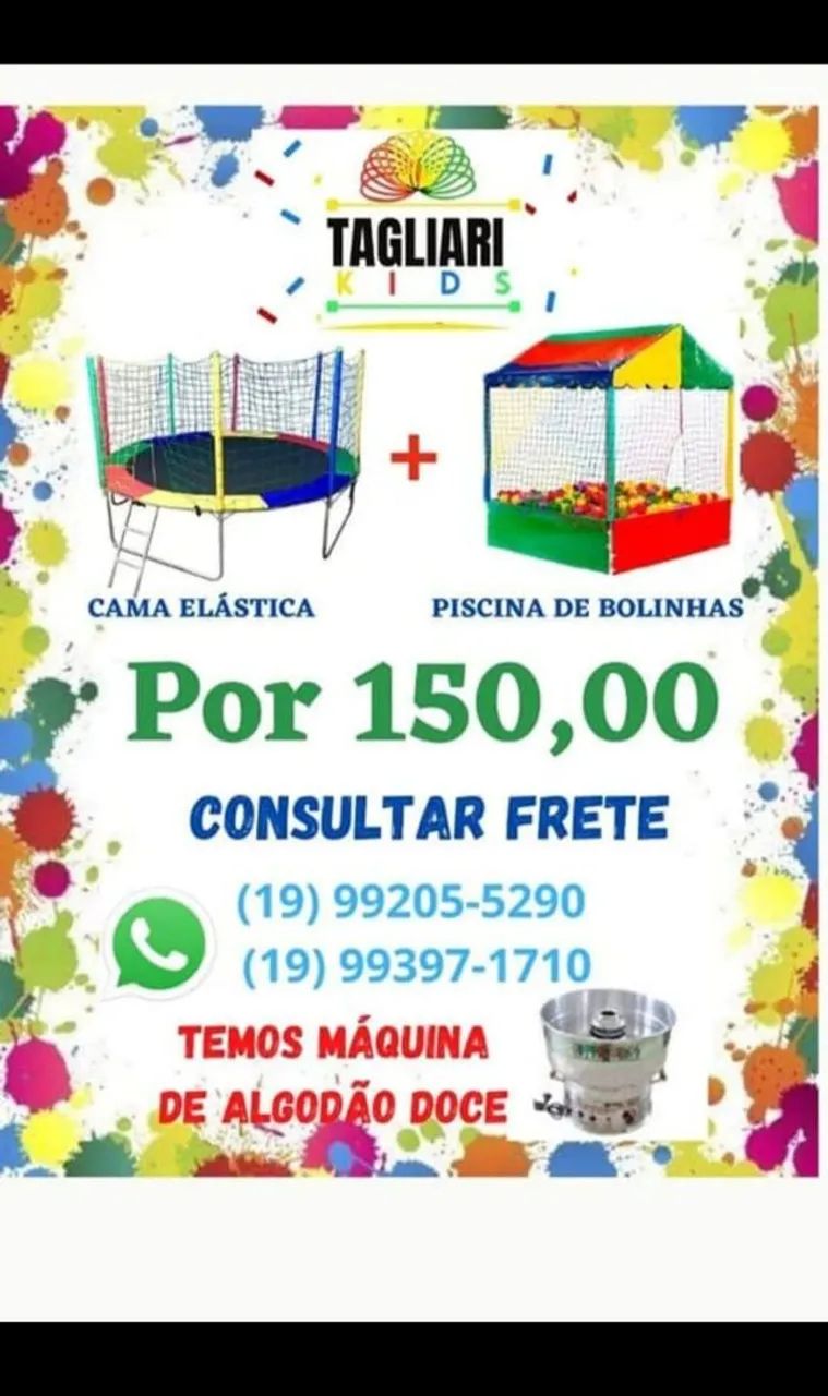Cama Elástica e Piscina de Bolinhas - Diversão Garantida!