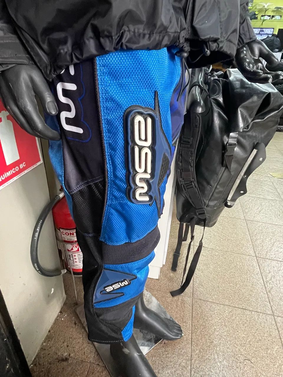 uma calça de motocross ASW Trail Shadow azul