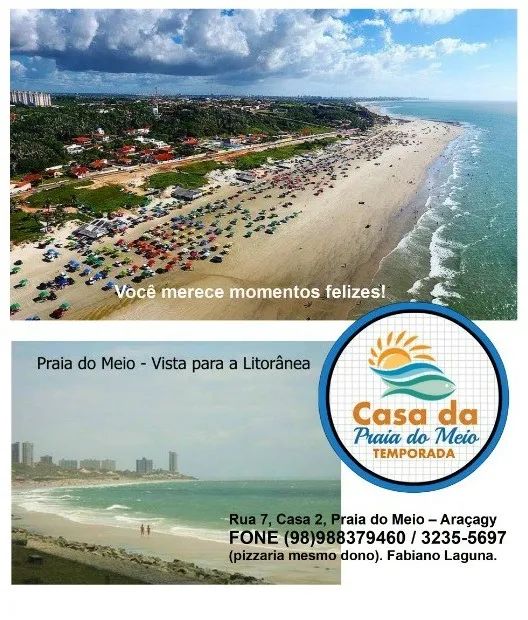 Casa de Temporada ou Hospedagem Duplex Linda na Praia do Meio/Araçagy(98)9.8.8.3.7-9.4.6.0 - Foto 17
