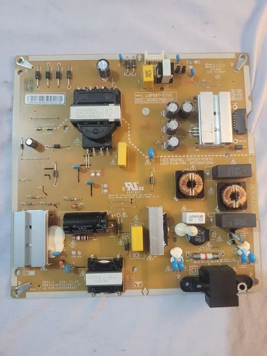 Placa fonte tv lg 50uq8050 eax69502704(1.0) funcionando perfeitamente. 