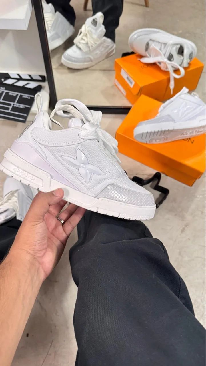 Tênis Louis Vuitton Branco - Novo - Foto 2