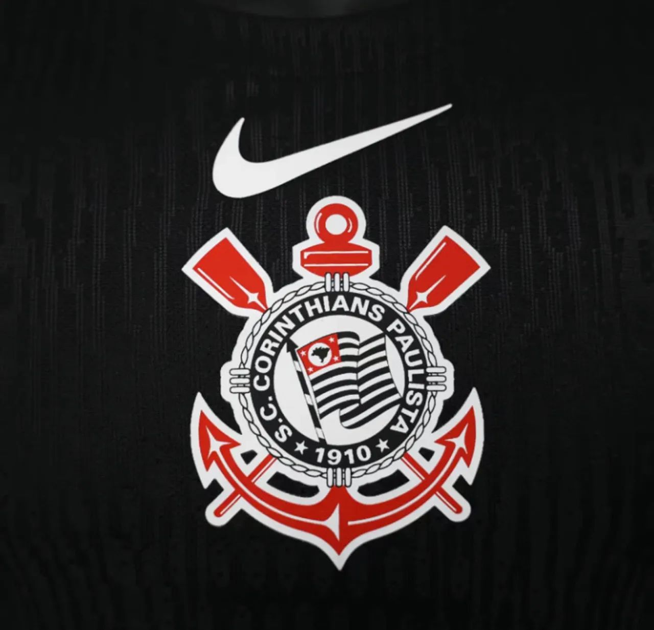 Camisa Corinthians II 25/26 - Jogador Nike Masculina - Preta e branca - Foto 4