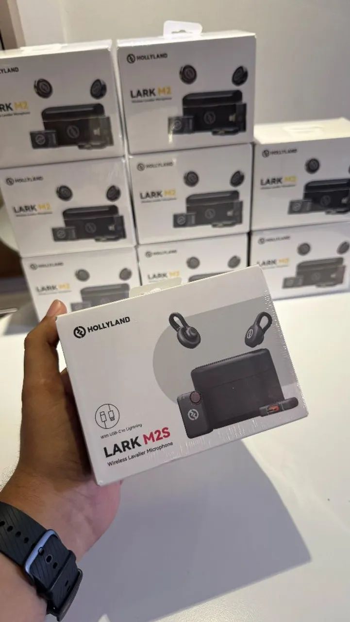 Microfone Sem Fio Hollyland Lark M2S Combo- Novo