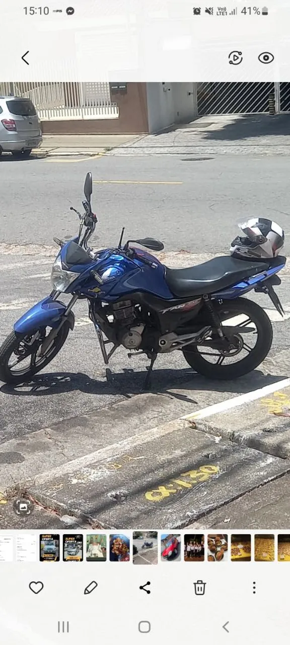 Moto Honda CG 150 - Azul