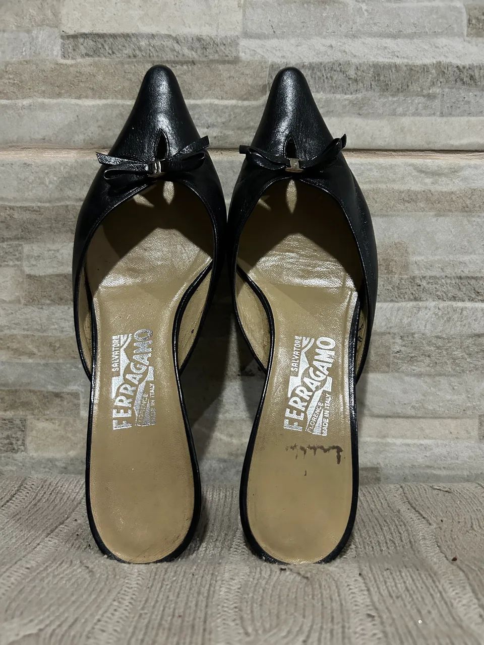 Sandália mule de couro Salvatore Ferragamo 8 - Foto 4