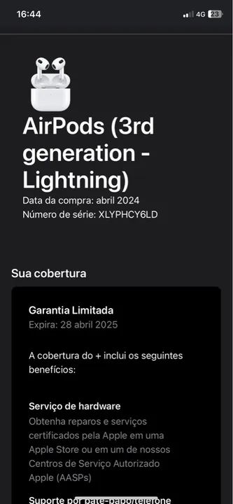 AirPods,ainda na garantia da Apple  - Foto 5