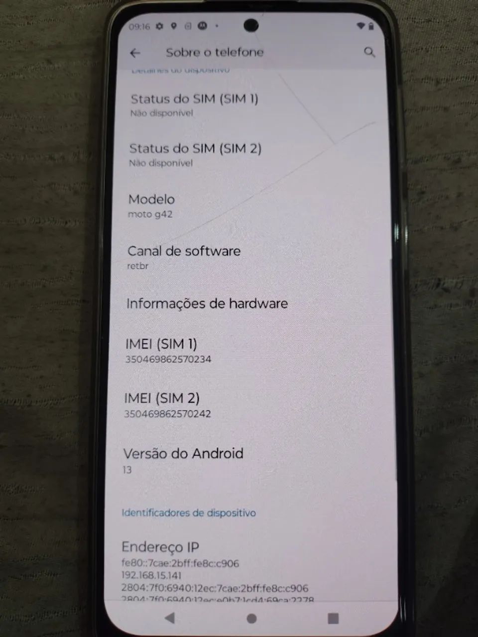 Moto g42 em perfeito estado  - Foto 2