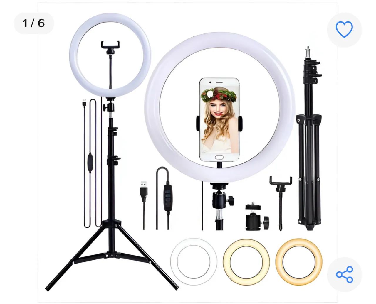 Ring Light para Fotos e Vídeos