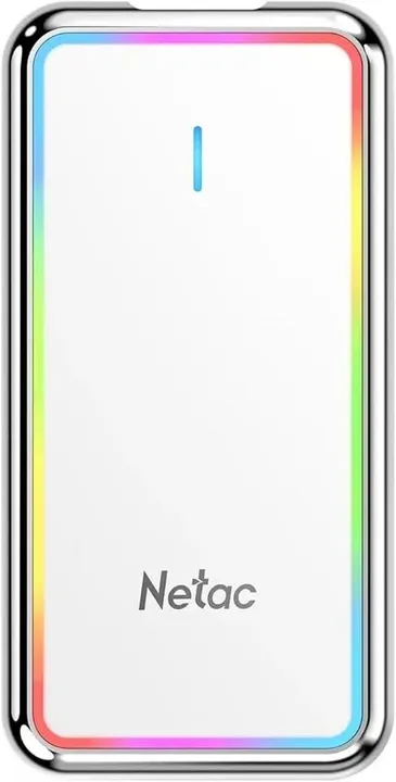 Netac SSD portátil de 250 GB com iluminação LED RGB 550 MB/s