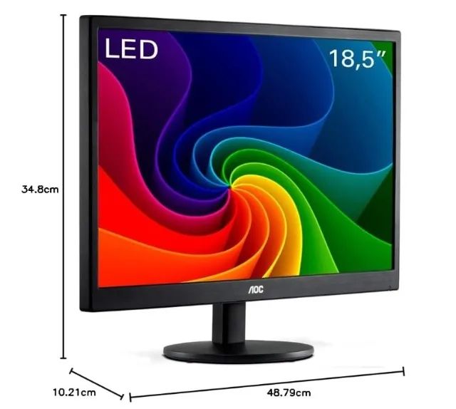 Monitor AOC 18,5" LED - E970SWNL - Impecável 