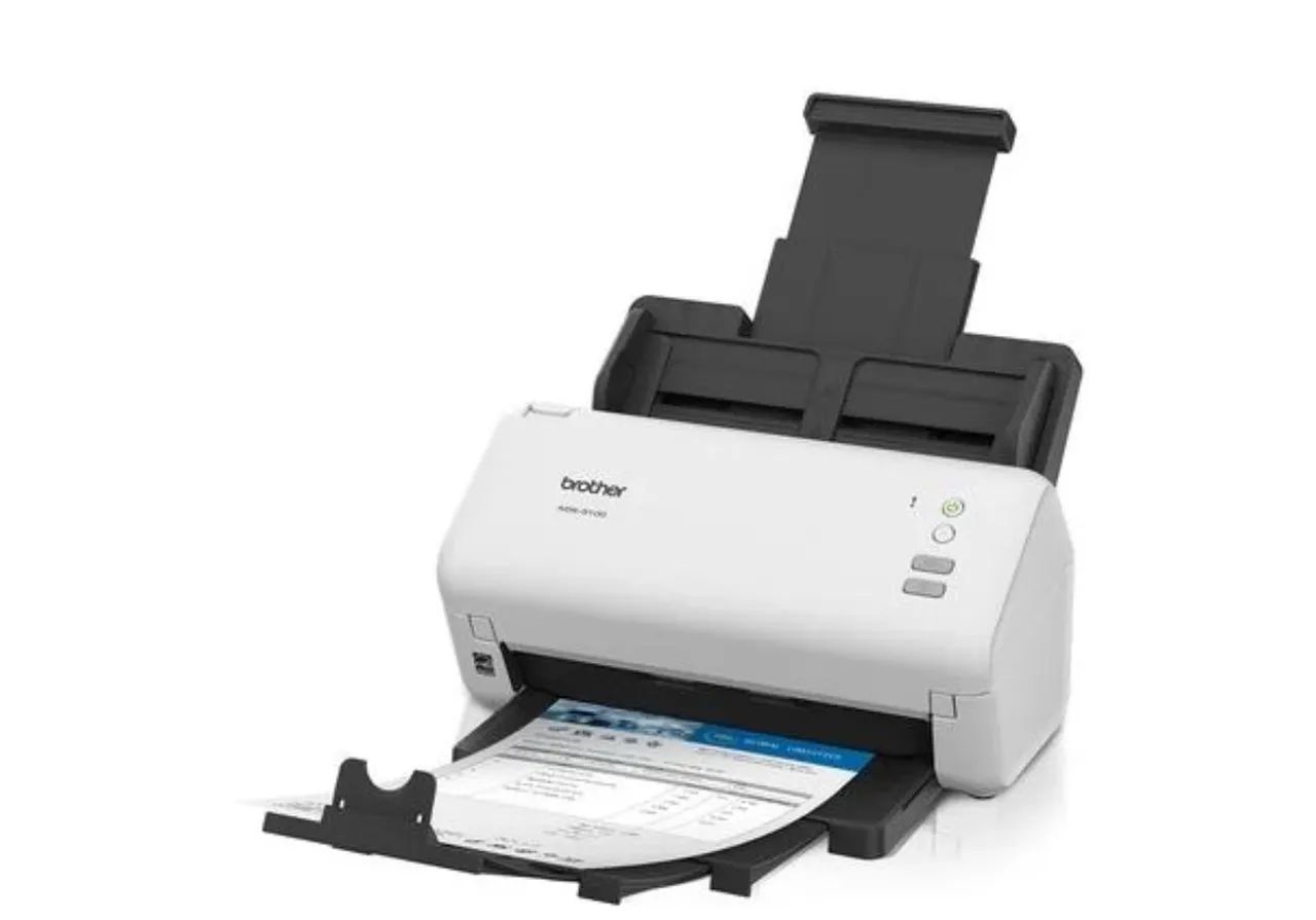 Scanner de Mesa Brother ADS-3100, A4, Duplex, USB, Branco e Preto - Foto 3