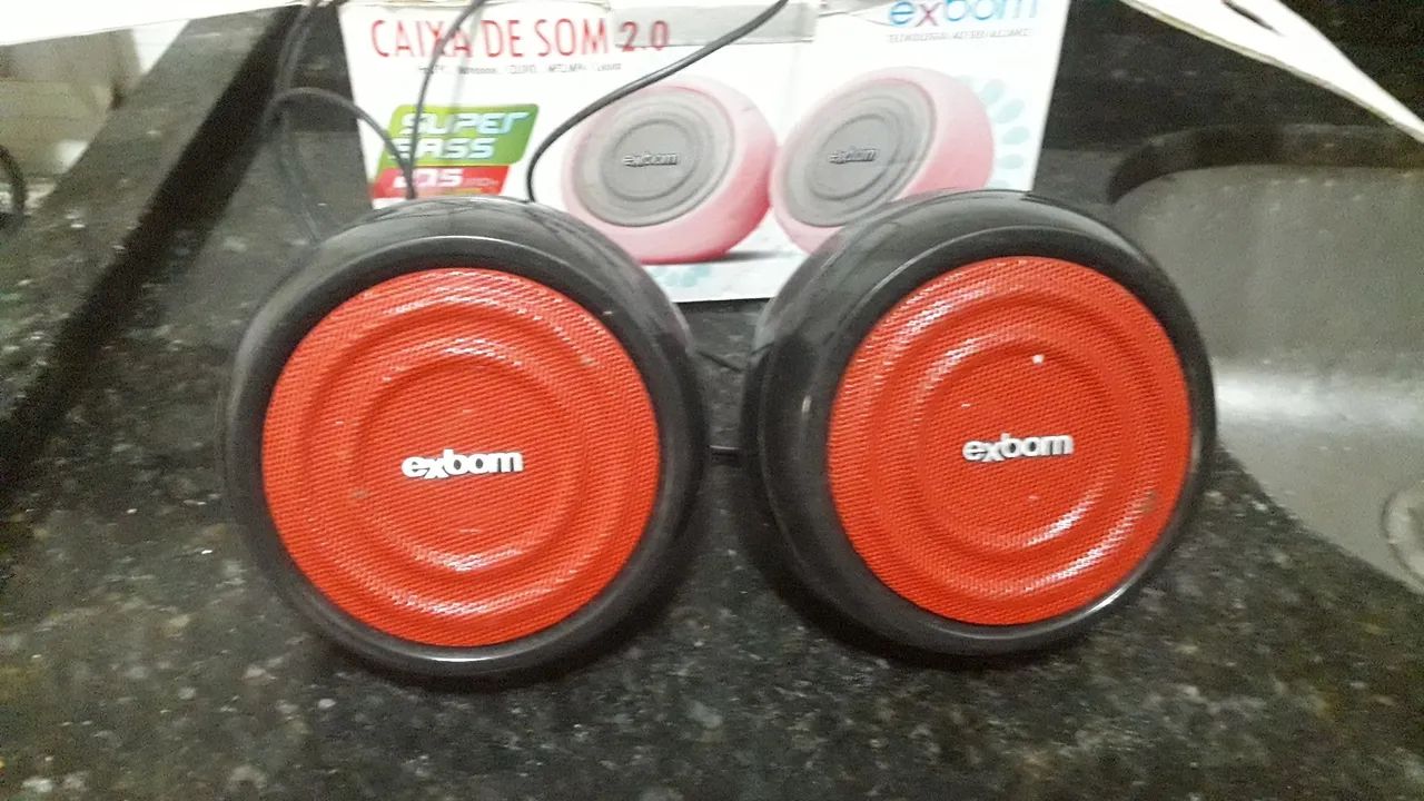Caixa de Som 2.0 Super Bass 2.75 Exbom - Foto 3