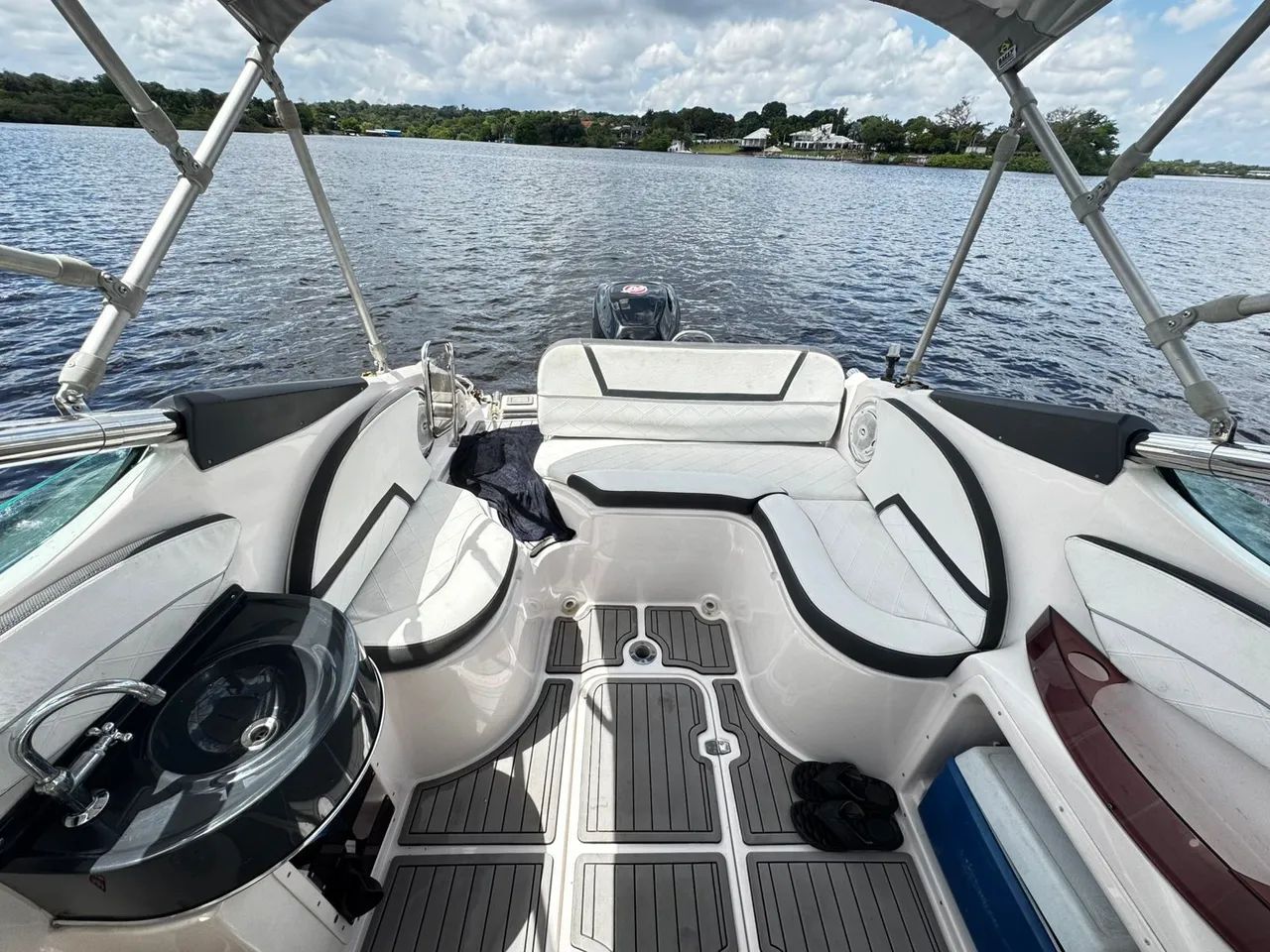 Lancha focker 21.5 pés motor 200 super nova  - Foto 8