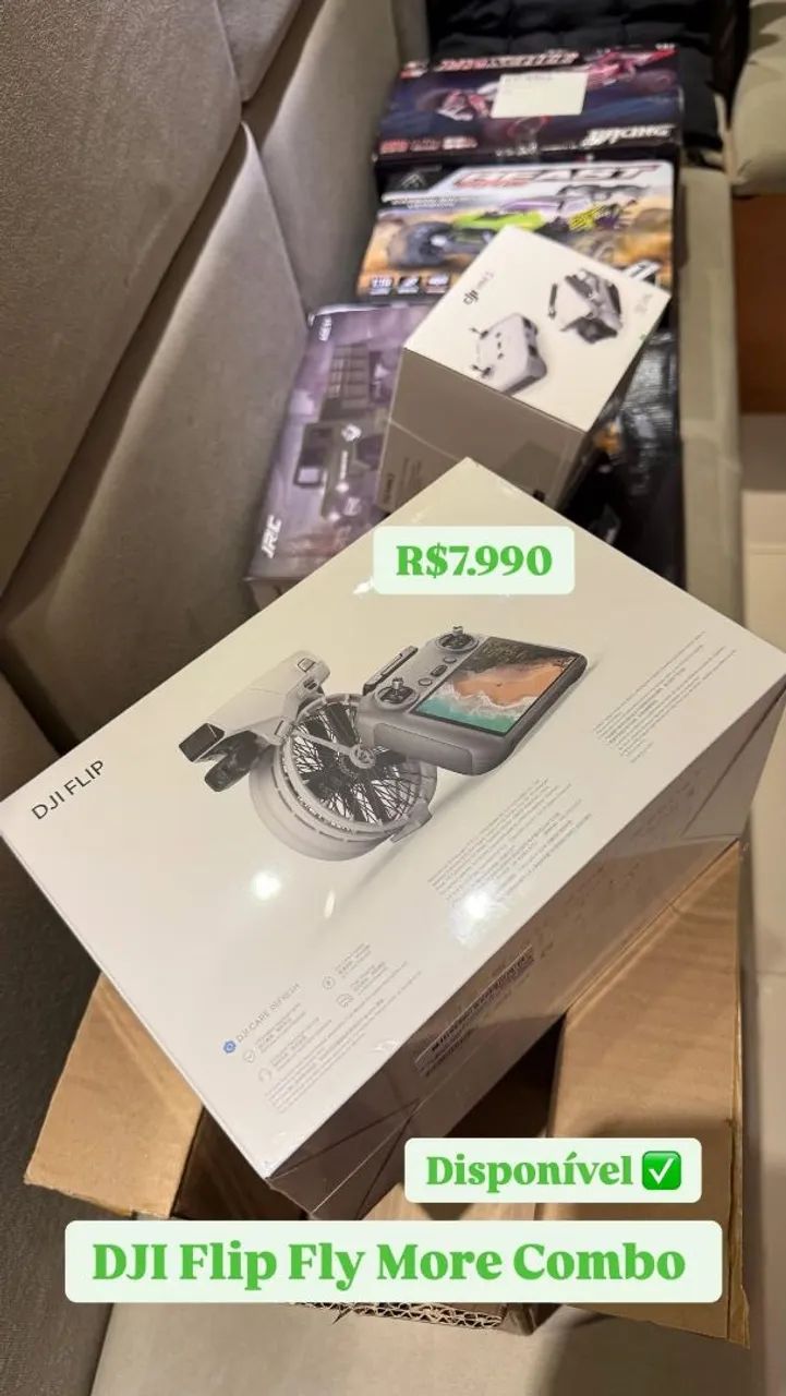 DJI Flip Fly More Combo - Novo - R$7.990