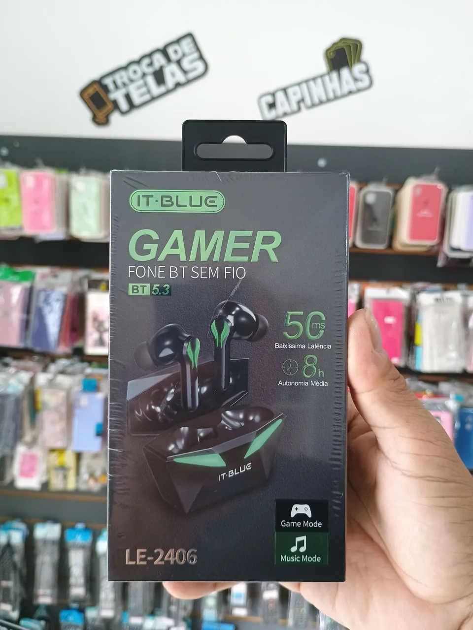 Fone de Ouvido Gamer IT-BLUE Bluetooth 5.3 LE-2406