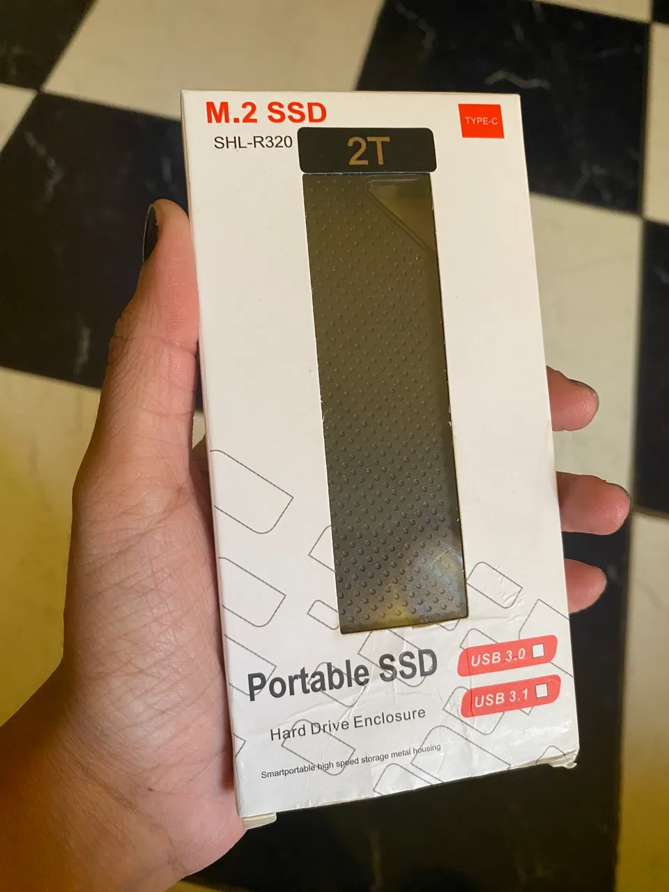 SSD M.2 2TB Portátil - Alta Velocidade (não usado)