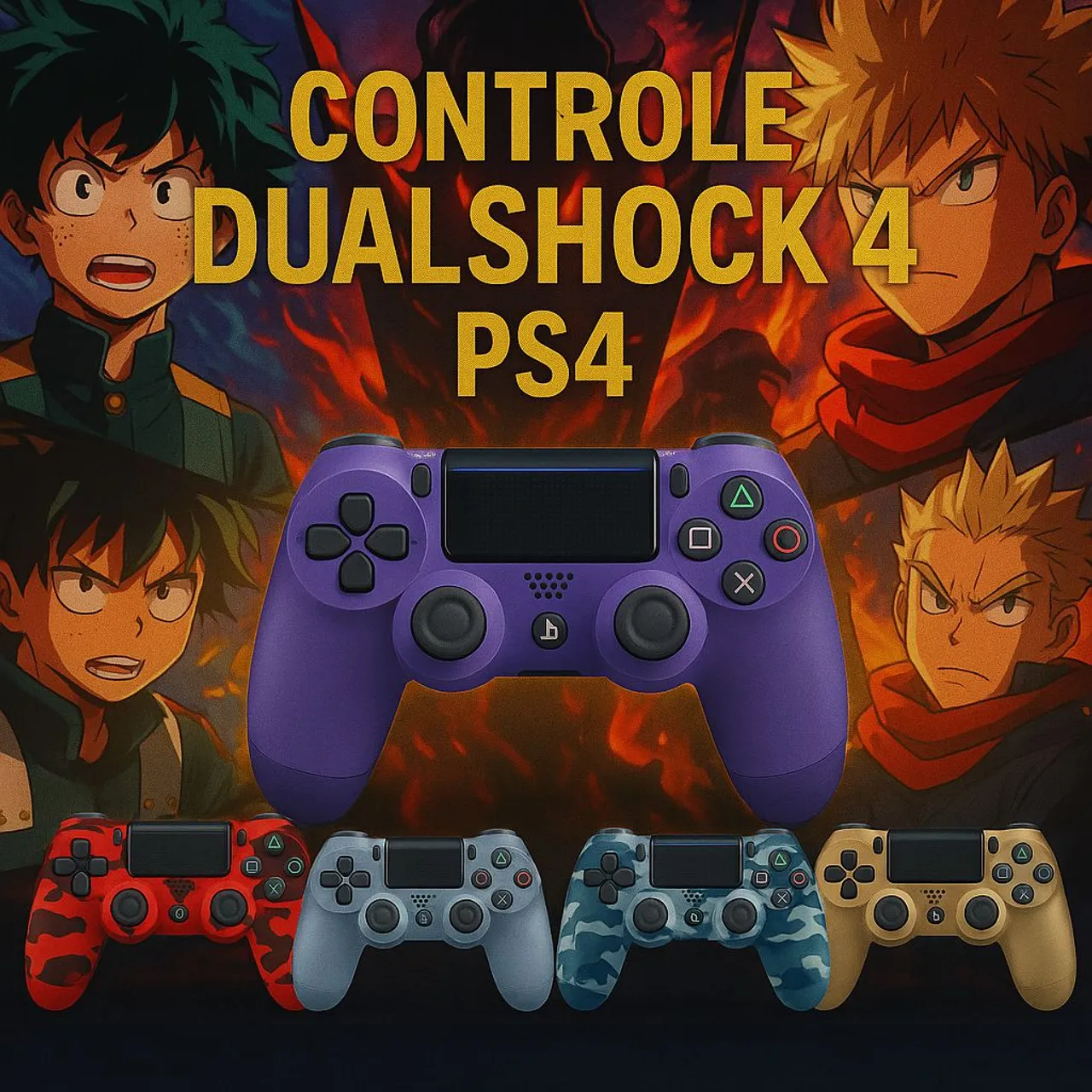 Controle DualShock 4 PS4 - Novo e Personalizado