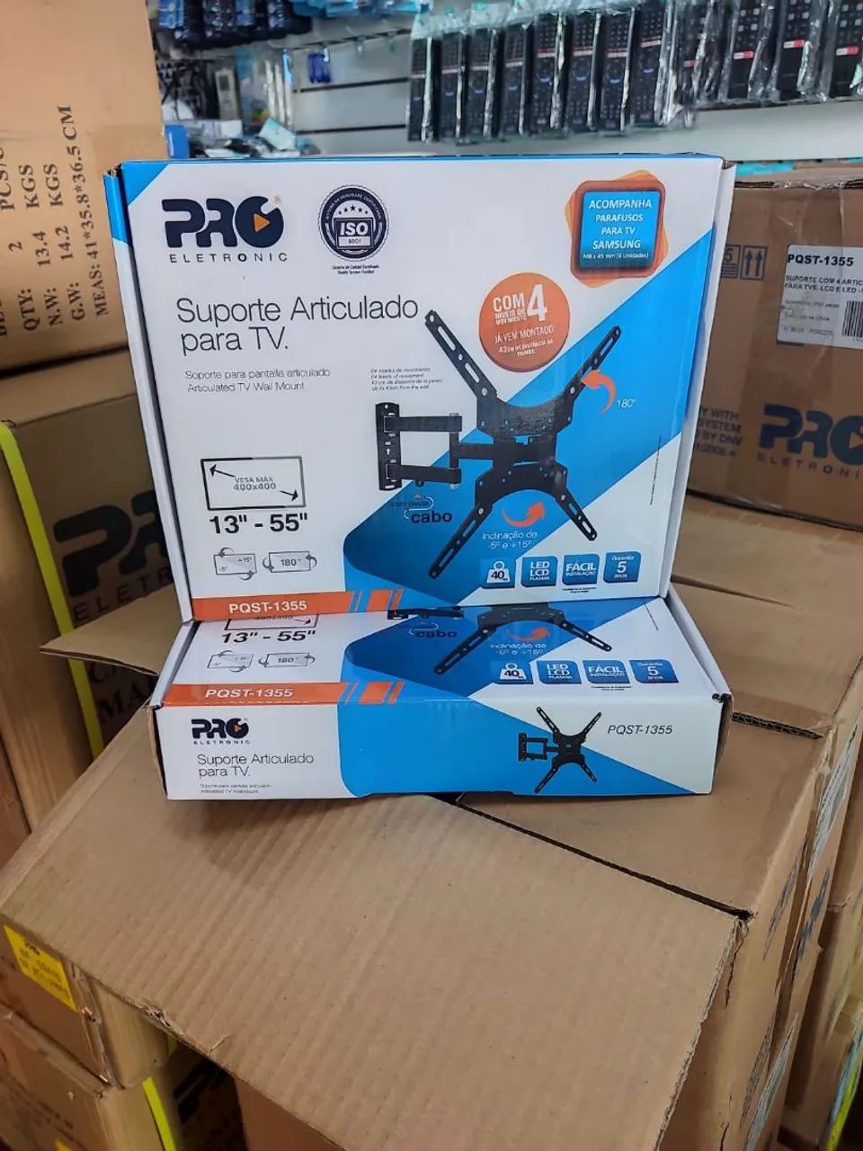 Suporte Articulado para Tvs até 55 polegadas braço longo  - Foto 3