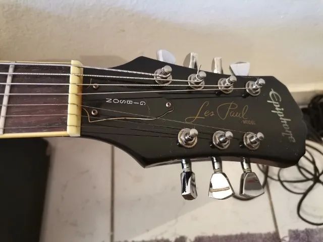 Guitarra Epiphone Les Paul 7 Cordas - Foto 5