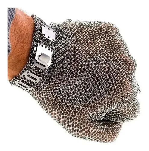 Luva de Aço Malha para Segurança
