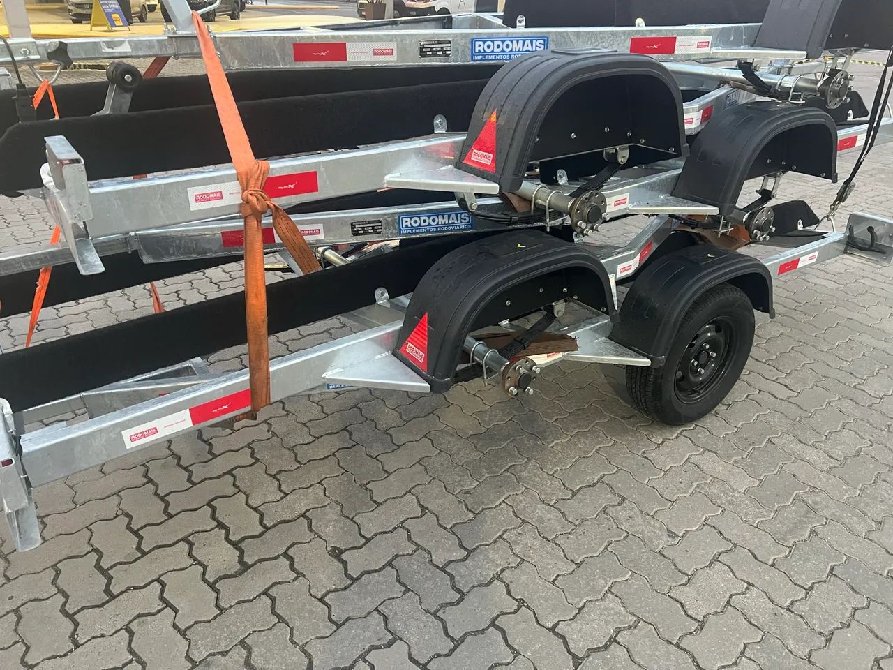 Carretinha de jet ski, galvanizada sem rodagem !! - Foto 7